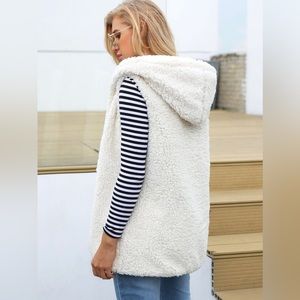 Cozy Sherpa Reversible Vest NEW - O/S